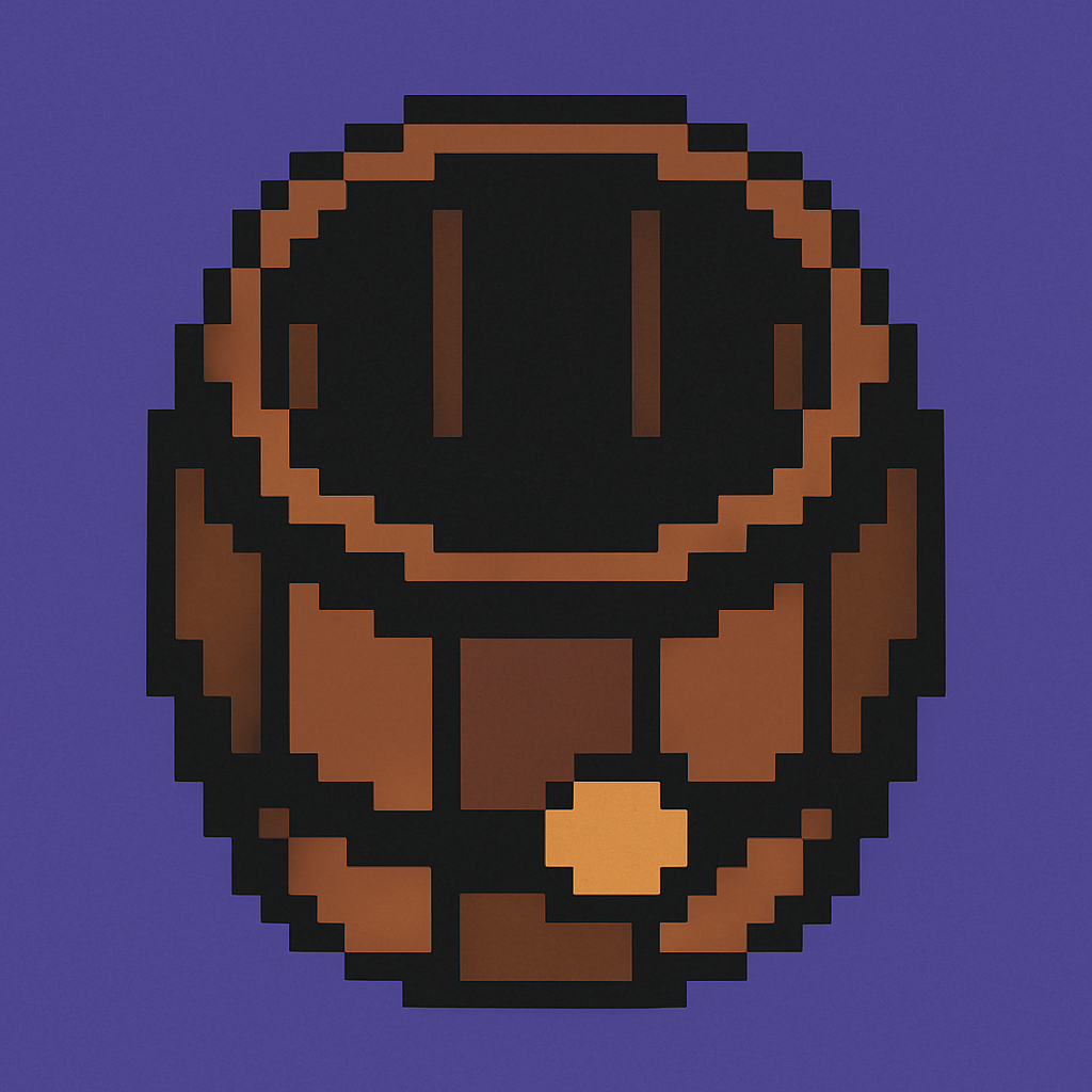 A small copper coin resting at the bottom of a large empty wooden barrel.
